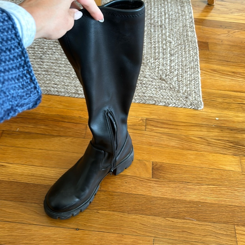 Sz 8 steve madden tall chunky boot